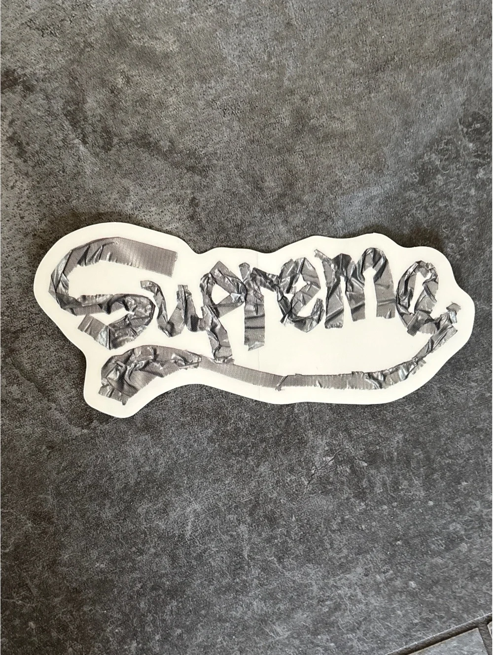 Supreme Duct Tape Cursive Logo Sticker